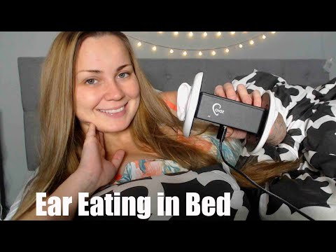 Ear Eating in Bed ASMR, Best ASMR Ear Eating, New ASMR Ear Eating