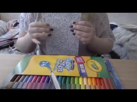 ❤ASMR Colouring In ❤ No Talking ❤ Marker Sounds❤