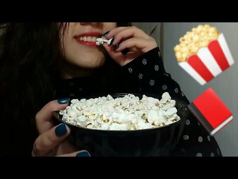 ASMR Español | Comiendo Popcorn + Lectura 📖✌