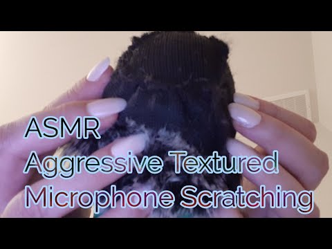 ASMR Aggressive Textured Microphone Scratching