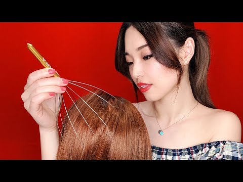 [ASMR] Realistic Scalp Massage and Hair Brushing