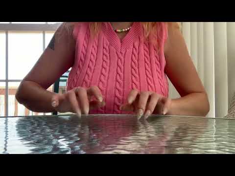ASMR Build Up Long Nail Tapping on Glass Table (Patreon Exclusive from March) ✨