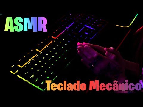 ASMR - Teclado Mecânico e LEDS RGB! Teclado Corsair!