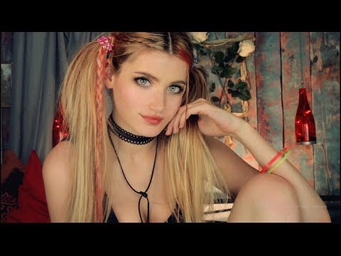 ASMR - Care of YOU after a Home Party! MOUTH sounds ♥ HAIR&FACE brushing
