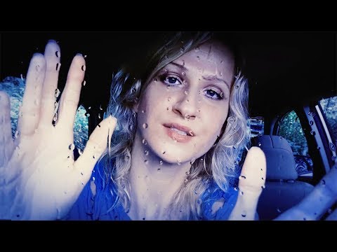 💧DEEPLY Relaxing RAIN ON THE CAR ROOF 💧 ASMR Personal Attention Face Touching