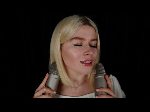 ASMR hairbrush microphone, hair & clothes sounds, mouth sounds from ear to ear, gentle triggers 💖