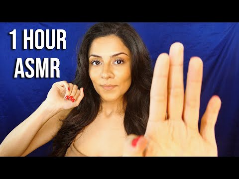 ASMR Relaxing Slow Hand Movements ♥ | 1 Hour Sleep Aide 😴