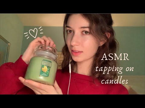 [ASMR Lofi] Tapping on candles, soft spoken ramble + glass sounds