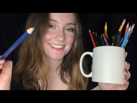 ASMR | Drawing on your face with a whispered ramble to help you sleep (personal attention)