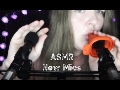 ASMR New Microphones Test, Tingly Triggers 🎤 Mouth Sounds, Close Up Whispering.