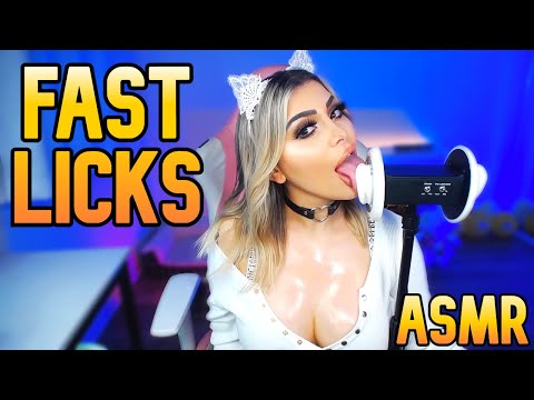 10 MINUTES OF FAST EAR LICKING ASMR 🤍