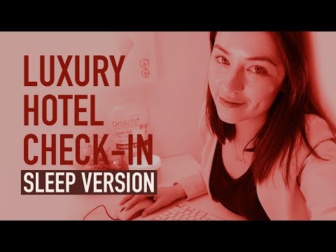Hotel Check In with Typing (Old School Sound) | ASMR Roleplay