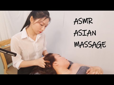 ASMR[ASMR ASIAN MASSAGE][No-ad]  Massages from office Girl's outfits. (Head spa)