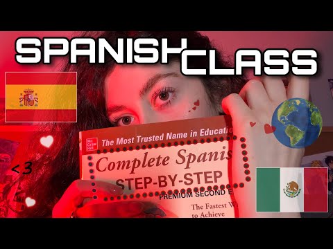 asmr welcome to spanish class! (teaching you spanish/teacher roleplay)