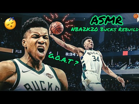 ASMR | NBA2K20 Milwaukee Bucks Rebuild 🏀 (Whispering w/Controller Sounds) GOAT Giannis 🐐!??