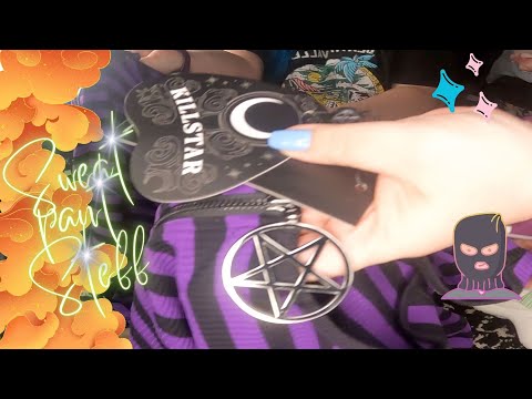 ASMR // KILLSTAR Haul Plus Size with Long Nails on Fabric Sounds #ambient  #plussize  #haul #bbw
