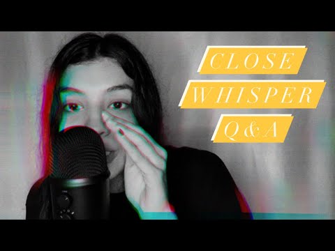 ASMR CLOSE WHISPERING - Q&A ✨🧩