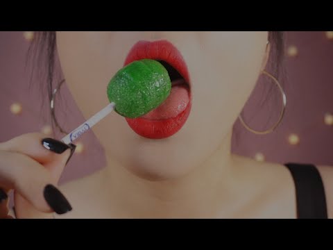[ASMR] Tongue Painter Lollipop Eating Soundsㅣ메가줌 막대사탕 이팅사운드ㅣ舌を塗るキャンディーを喰らう