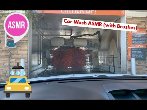 ASMR Car Wash with Brushes (Water and Drying Sounds) [No Talking]