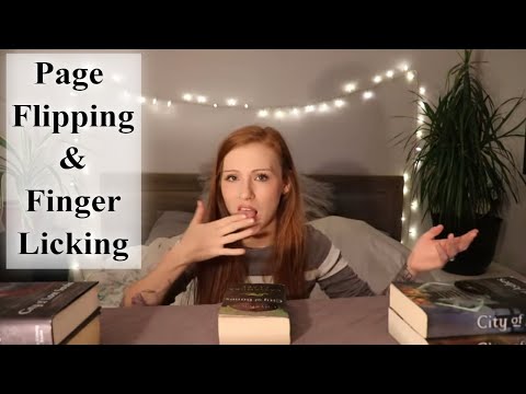 1 HR Page Turning ASMR for Sleep! Page Flipping and Finger Licking!