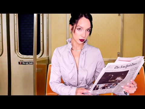 ASMR - Stuck On The Subway With You! | Personal Attention | Newspaper Sounds