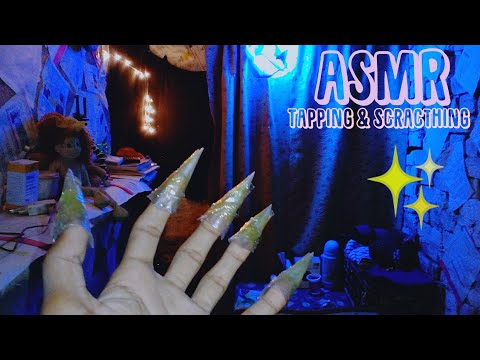 ASMR Room Tapping Scracthing ✨ but nailzzzzz 😀