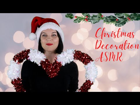 Christmas Decoration Sounds ASMR (tingly scratching and tapping)