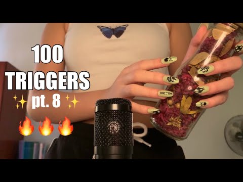 ASMR 100 TRIGGERS IN 2 MINUTES