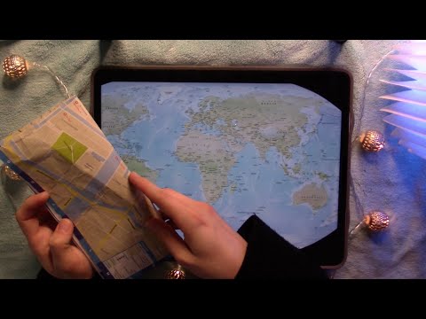 [ASMR] Super relaxing Map Tracing & Story Telling 🌍🤍 (Soft Spoken)