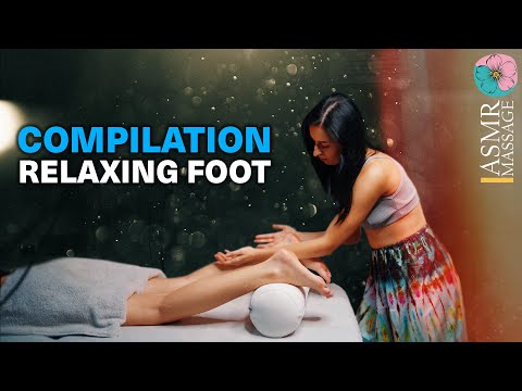 ASMR Foot, Feet Massage by Olga, Anna, Adel, Taya