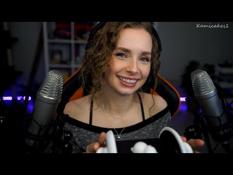 ASMR Fluffy Tappy Whispers and a Rainstick!