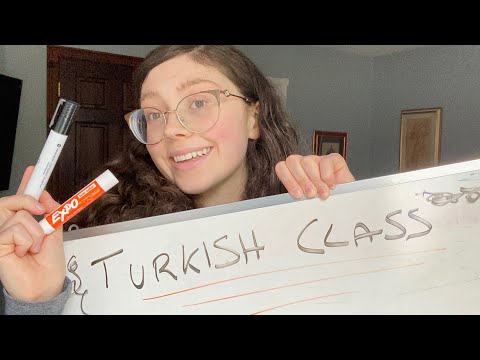 ASMR welcome to turkish class #2! (türkçe dersine hoşgeldiniz #2!) (teacher roleplay) (öğretmen)