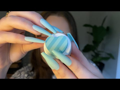 fast not aggressive tapping for asmr #11 (blue objects) (no talking)