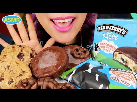 ASMR BEN& JERRY's CHOCOLATE COOKIE DOUGH EATING SOUND |벤앤제리 초코칩쿠키 도우 아이스크림 리얼사운드 먹방 |CURIE.ASMR