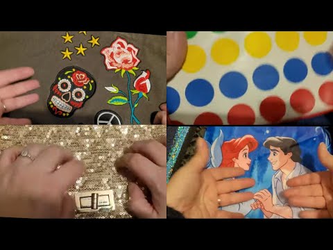 FAST ASMR Scratching / Tapping on Bags / Purses & Whispering ( Miss old skool asmr.?? Watch this! )