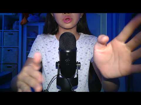 ASMR mouth sounds and hand movements..again