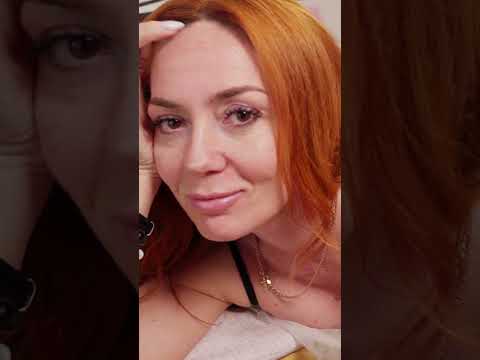 Modeling massage of legs and thighs for redhead Alena #asmr #thighs #shots