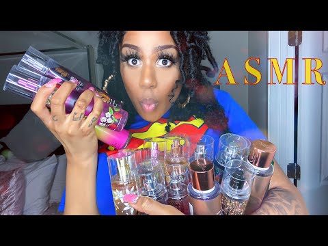 ASMR | Body Mist Collection (Liquid Sounds & Soft Tapping)💦 Bath & Body Works and Victoria Secret