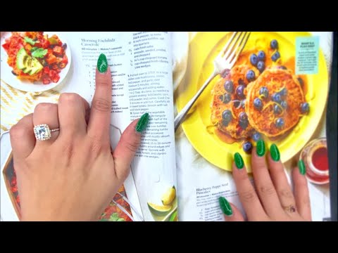 ASMR| Flipping Through a DELICIOUS Magazine (tapping and whispering) ***SOOO TINGLY***