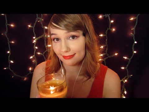 ASMR | Breathy Whisper Calling You Cute Names with Wood Wick Candle Crackling