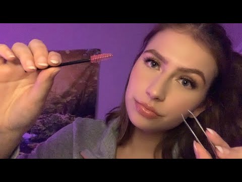 ASMR | DOING YOUR EYEBROWS ROLEPLAY