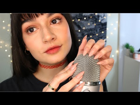 ASMR Tingly Mic Scratching & Soft Whispers