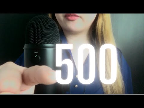 [ASMR] Counting down from 500 & tracing numbers