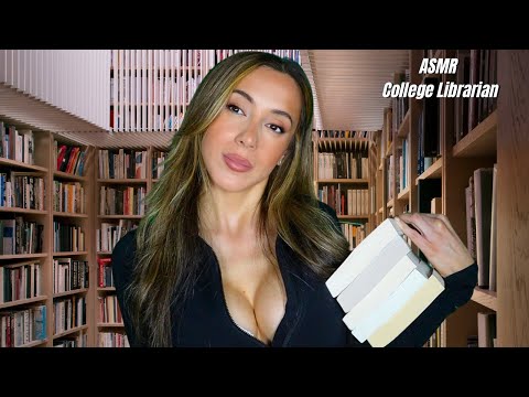 ASMR College Librarian Falls for You | soft spoken