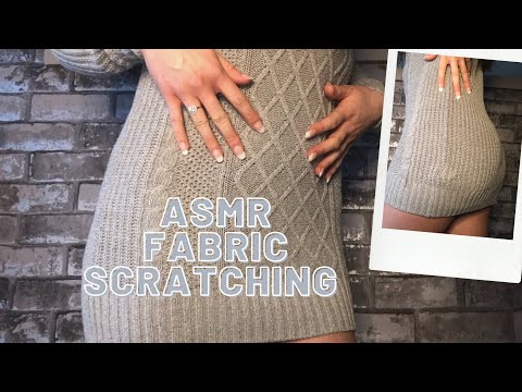 ASMR FABRIC SCRATCHING / WOOLY DRESS SCRATCHING (NO TALKING)