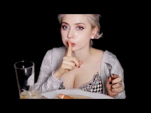 ASMR | It's just the two of us eating together. Okay? Sausage + Beer