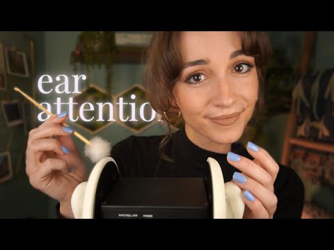 ASMR | Ear Attention & Cleaning for Sleep 💤 (+ ear to ear whispers)