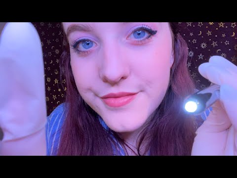 ASMR | Up close face examination with lots of Light Triggers