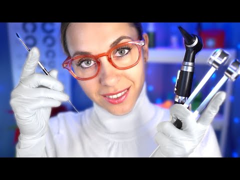 ASMR hospital Unclogging your Ears, Otoscope, Ear Exam, Cleaning, & Tuning Fork, Roleplay