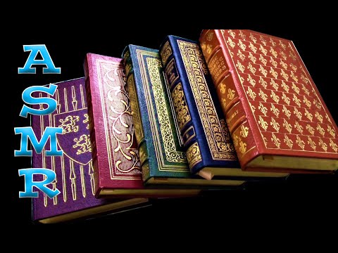 ASMR: Scratching and Tapping Leather-Bound Books.(No Talking)